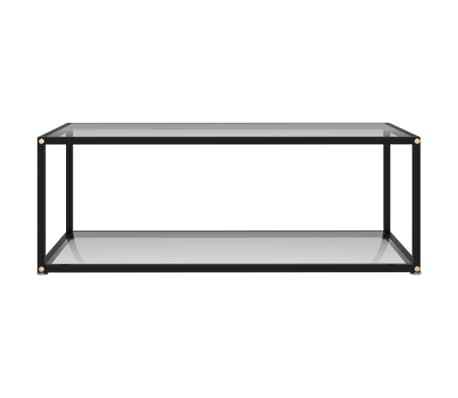 vidaXL Table basse Transparent 100x50x35 cm Verre tremp&eacute;