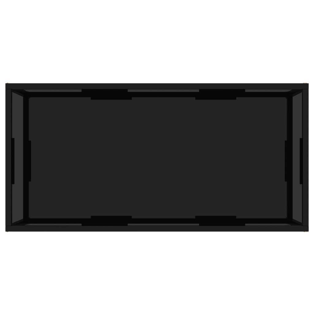 Thumbnail - vidaXL Couchtisch Schwarz 100x50x35 cm Hartglas