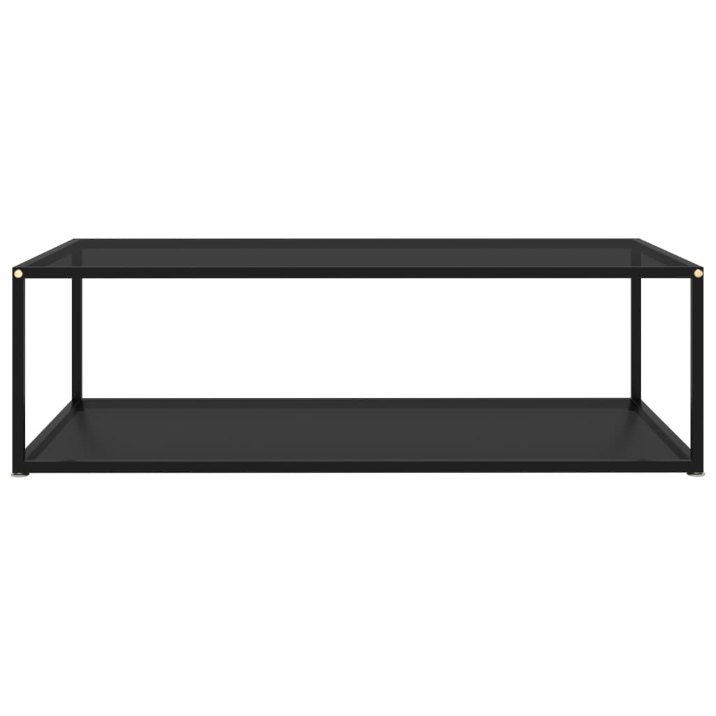 

vidaXL Salontafel 120x60x35 cm gehard glas zwart