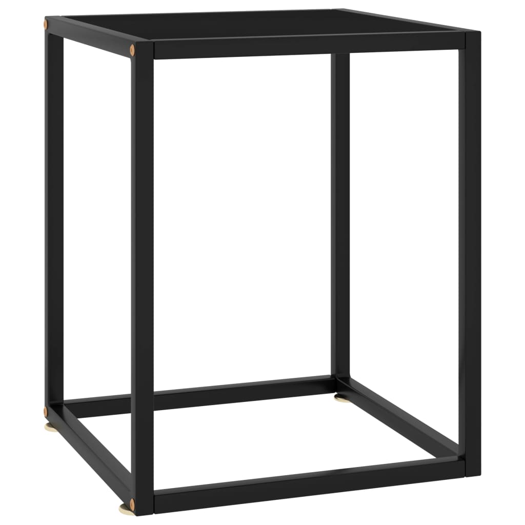 vidaXL sofabord 40x40x50 cm glas sort