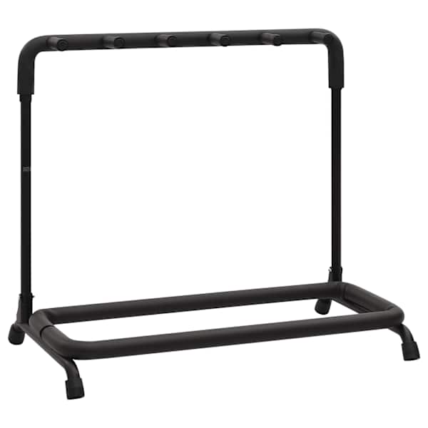 vidaXL kokkupandav kitarrialus, 5 sektsiooni, must, 74x41x66 cm, teras