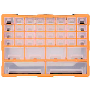 Organizér se 38 zásuvkami 52 x 16 x 37,5 cm - obrázek 2