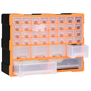 Organizér se 38 zásuvkami 52 x 16 x 37,5 cm - obrázek 3