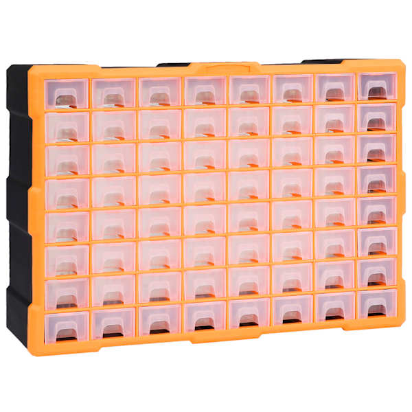 vidaXL mitme sahtliga organiseerija 64 sahtliga 52 x 16 x 37,5 cm