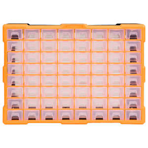Organizér se 64 zásuvkami 52 x 16 x 37,5 cm - obrázek 2