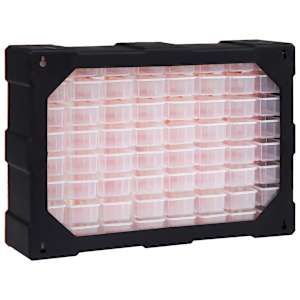 Organizér se 64 zásuvkami 52 x 16 x 37,5 cm - obrázek 4