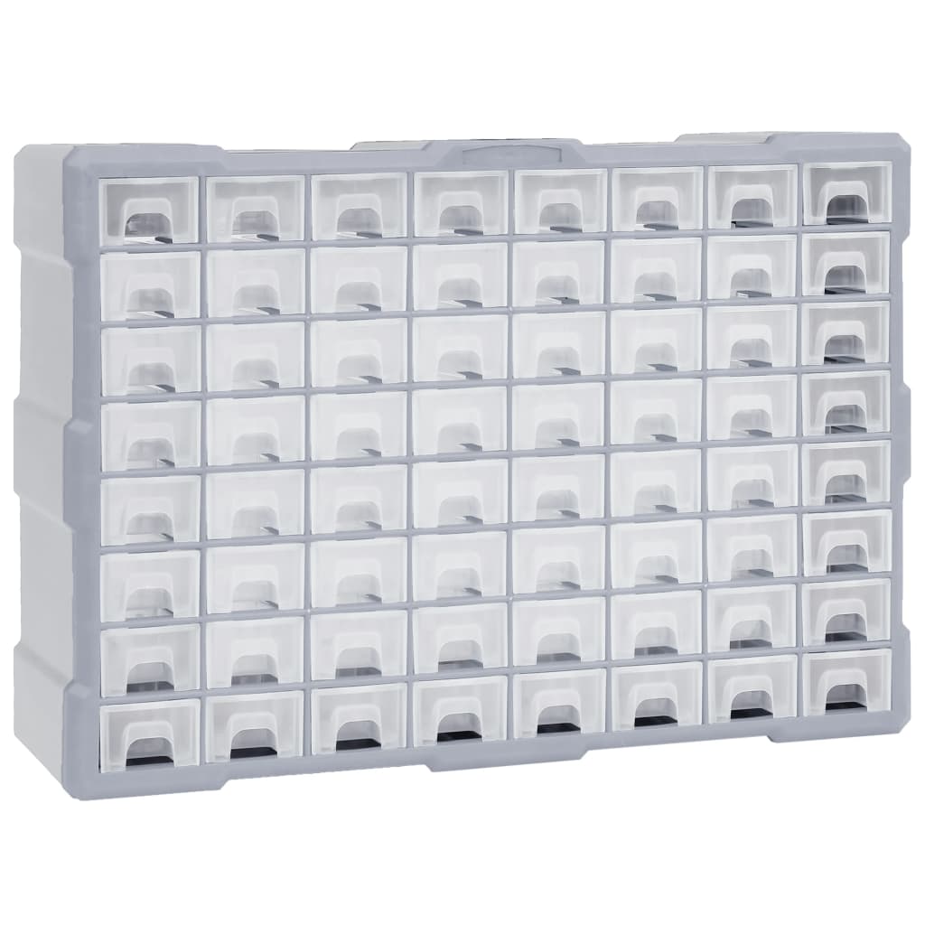 vidaXL Organizator cu 64 de sertare, 52 x 16 x 37,5 cm vidaXL