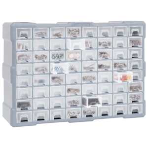 Organizér se 64 zásuvkami 52 x 16 x 37,5 cm - obrázek 6