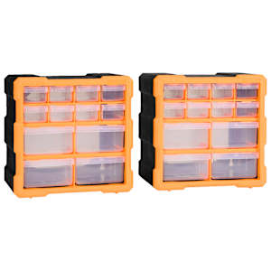 Organizéry s 12 zásuvkami 2 ks 26,5 x 16 x 26 cm - obrázek 1