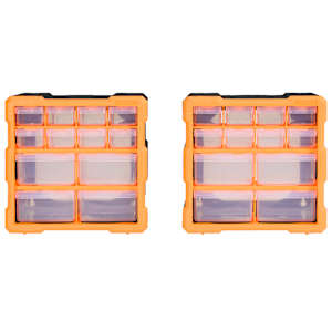 Organizéry s 12 zásuvkami 2 ks 26,5 x 16 x 26 cm - obrázek 2