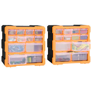 Organizéry s 12 zásuvkami 2 ks 26,5 x 16 x 26 cm - obrázek 6