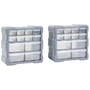 Organizéry s 12 zásuvkami 2 ks 26,5 x 16 x 26 cm - obrázek 1