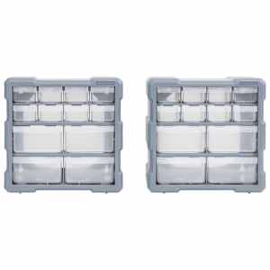 Organizéry s 12 zásuvkami 2 ks 26,5 x 16 x 26 cm - obrázek 2