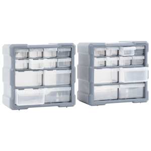 Organizéry s 12 zásuvkami 2 ks 26,5 x 16 x 26 cm - obrázek 4
