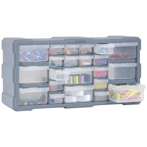 Organizér se 22 zásuvkami 49 x 16 x 25,5 cm - obrázek 7