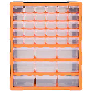 Organizér s 39 zásuvkami 38 x 16 x 47 cm - obrázek 2