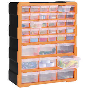 Organizér s 39 zásuvkami 38 x 16 x 47 cm - obrázek 7