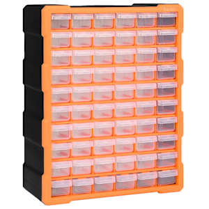 Organizér se 60 zásuvkami 38 x 16 x 47,5 cm - obrázek 1