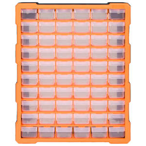 Organizér se 60 zásuvkami 38 x 16 x 47,5 cm - obrázek 2
