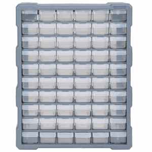 Organizér se 60 zásuvkami 38 x 16 x 47,5 cm - obrázek 2