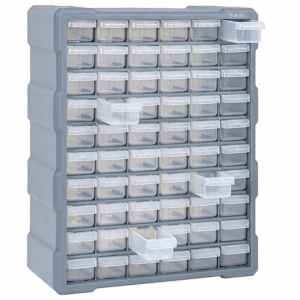 Organizér se 60 zásuvkami 38 x 16 x 47,5 cm - obrázek 4