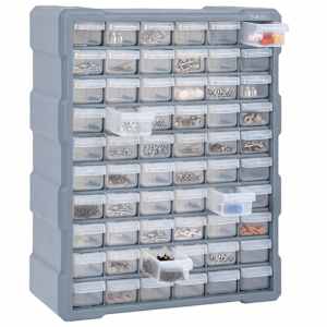 Organizér se 60 zásuvkami 38 x 16 x 47,5 cm - obrázek 6