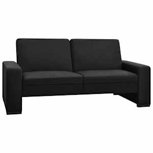 vidaXL Sofa-lova, juodos spalvos, audinys