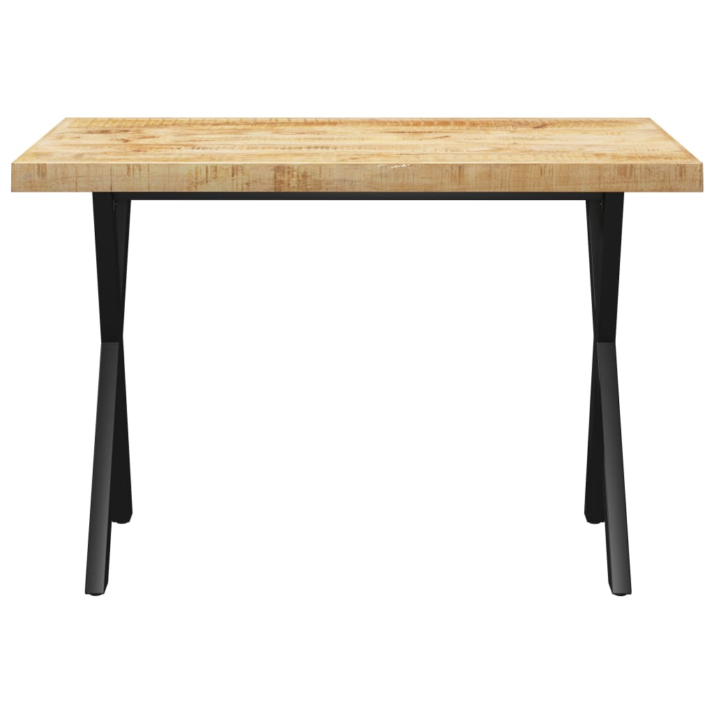 

vidaXL Eettafel met X-vormige poten 120x60x77 cm massief mangohout