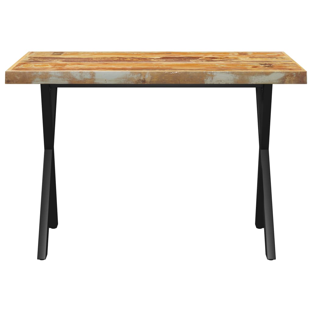 

vidaXL Eettafel met X-vormige poten 120x60x77 cm gerecycled hout