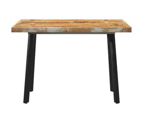 vidaXL Valgomojo stalas su V formos kojomis, 120x60x77cm, mediena