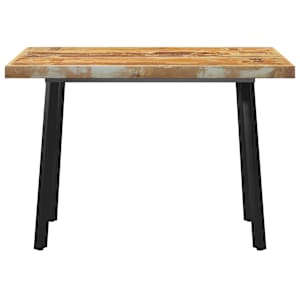 vidaXL Valgomojo stalas su V formos kojomis, 120x60x77cm, mediena