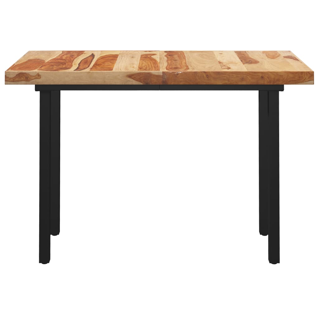 

vidaXL Eettafel met I-vormige poten 140x70x77 cm massief sheeshamhout