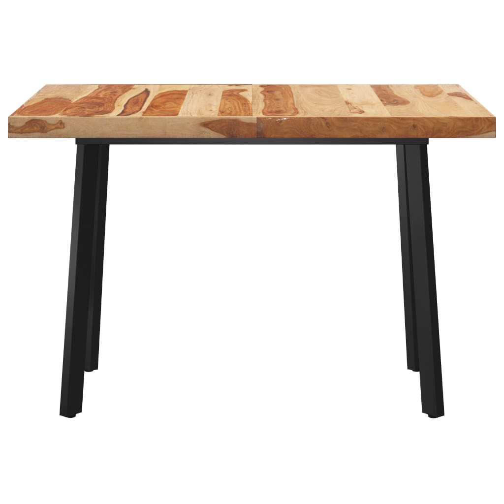 

vidaXL Eettafel met V-vormige poten 140x70x77 cm massief sheeshamhout