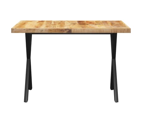 vidaXL Valgomojo stalas su X formos kojomis, 140x70x77cm