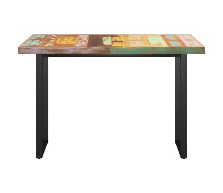 vidaXL Valgomojo stalas su O formos kojomis, 140x70x77cm