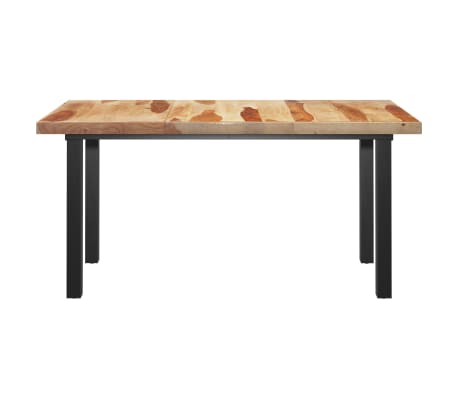 vidaXL Valgomojo stalas su I formos kojomis, 160x80x77cm