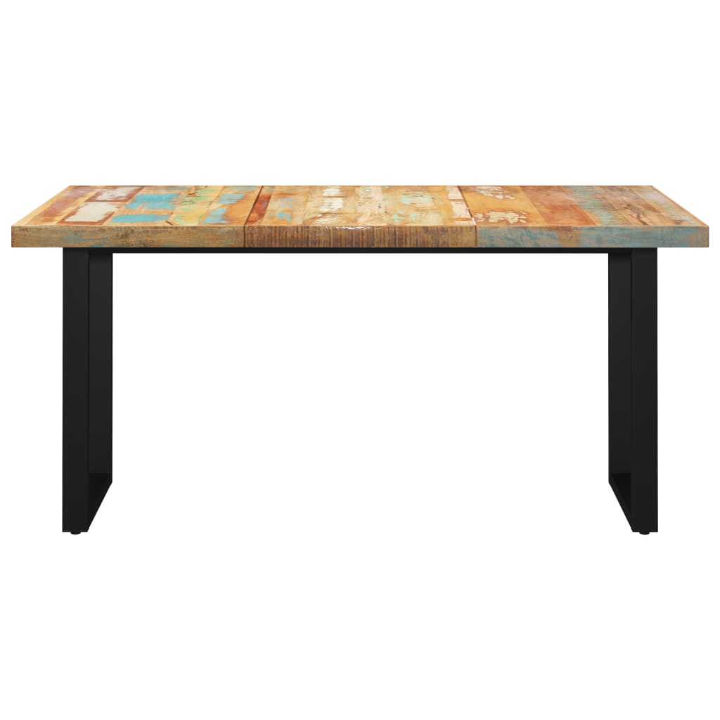 

vidaXL Eettafel met O-vormige poten 160x80x77 cm gerecycled hout