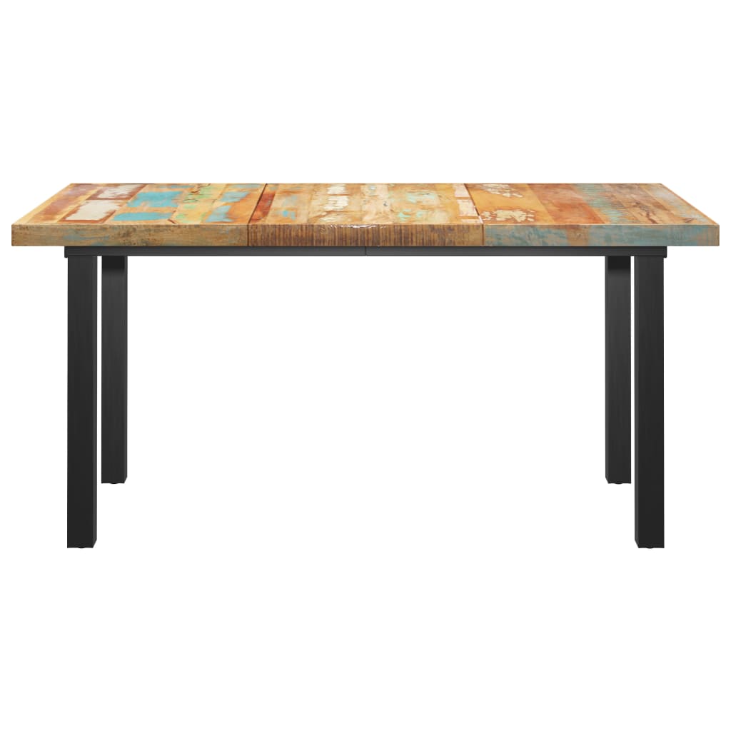 

vidaXL Eettafel met I-vormige poten 160x80x77 cm gerecycled hout