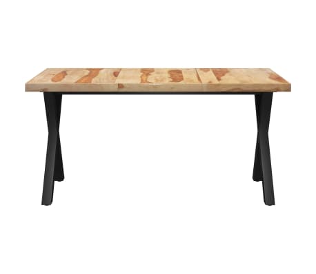 vidaXL Valgomojo stalas su X formos kojomis, 180x90x77cm
