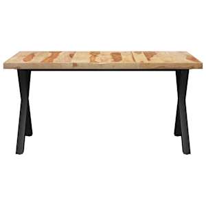 vidaXL Valgomojo stalas su X formos kojomis, 180x90x77cm