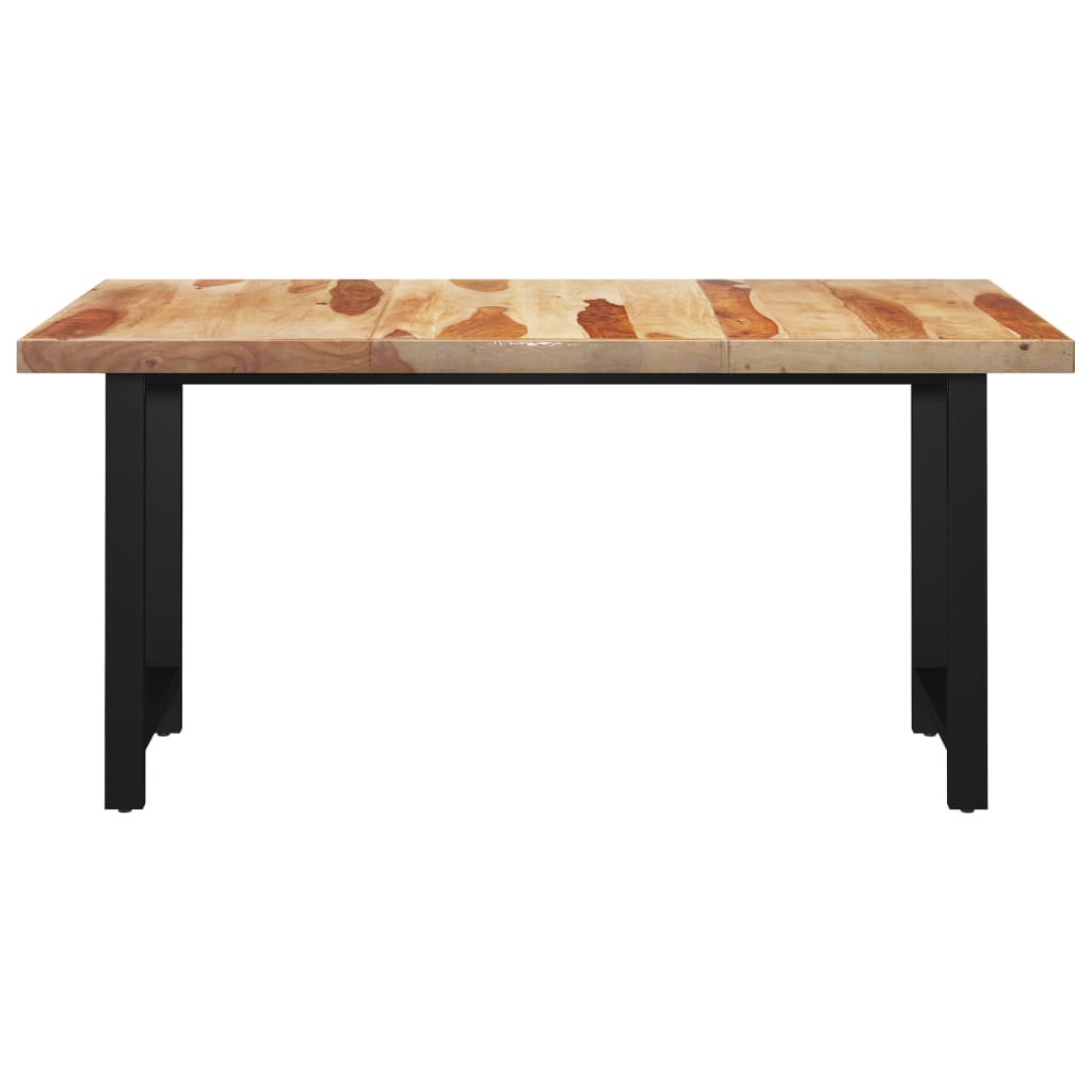 

vidaXL Eettafel met H-vormige poten 180x90x77 cm massief sheeshamhout