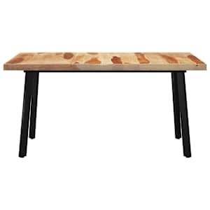 vidaXL Valgomojo stalas su V formos kojomis, 180x90x77cm