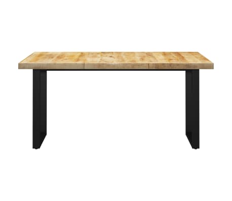 vidaXL Jedilna miza z nogami O oblike 180x90x77 cm trden mangov les