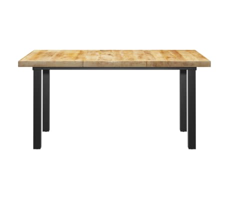 vidaXL Valgomojo stalas su I formos kojomis, 180x90x77cm