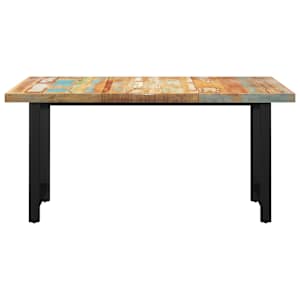 vidaXL Valgomojo stalas su H formos kojomis, 180x90x77cm