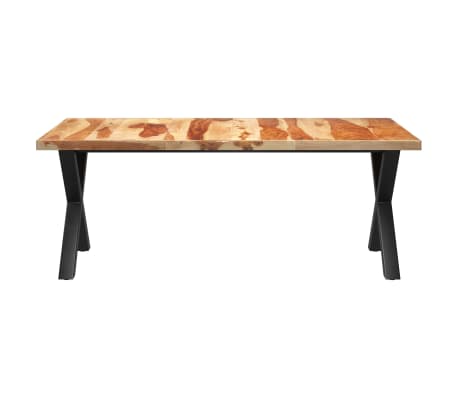 vidaXL Valgomojo stalas su X formos kojomis, 200x100x77cm