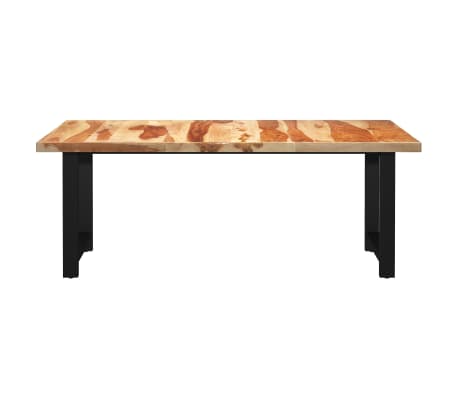 vidaXL Valgomojo stalas su H formos kojomis, 200x100x77cm