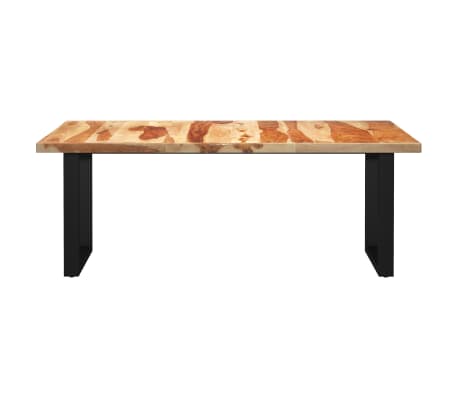 vidaXL Valgomojo stalas su O formos kojomis, 200x100x77cm