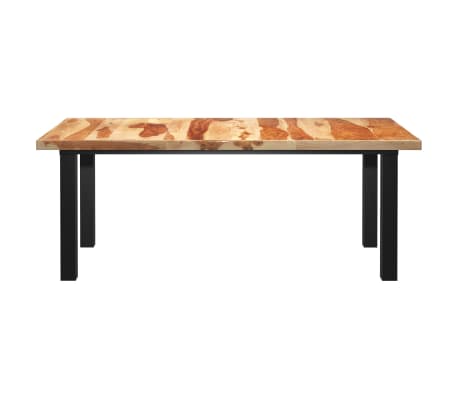 vidaXL Valgomojo stalas su I formos kojomis, 200x100x77cm