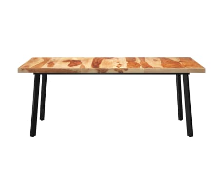 vidaXL Valgomojo stalas su V formos kojomis, 200x100x77cm